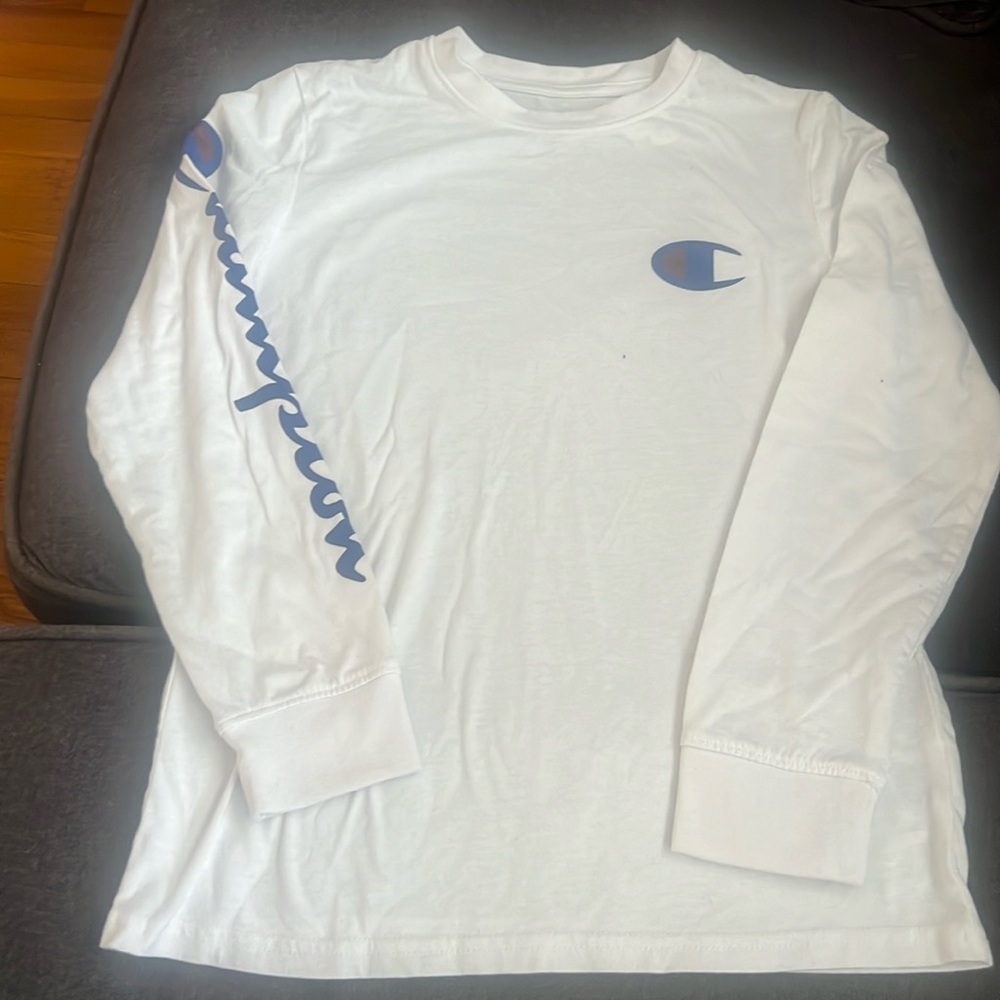 Champion boys white long sleeve- never worn